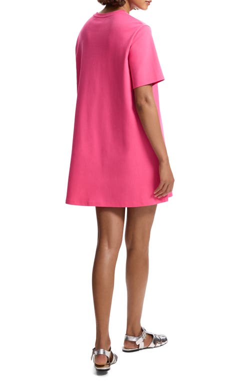 Theory Women's Cotton T-shirt Minidress In Pnk Azalea
