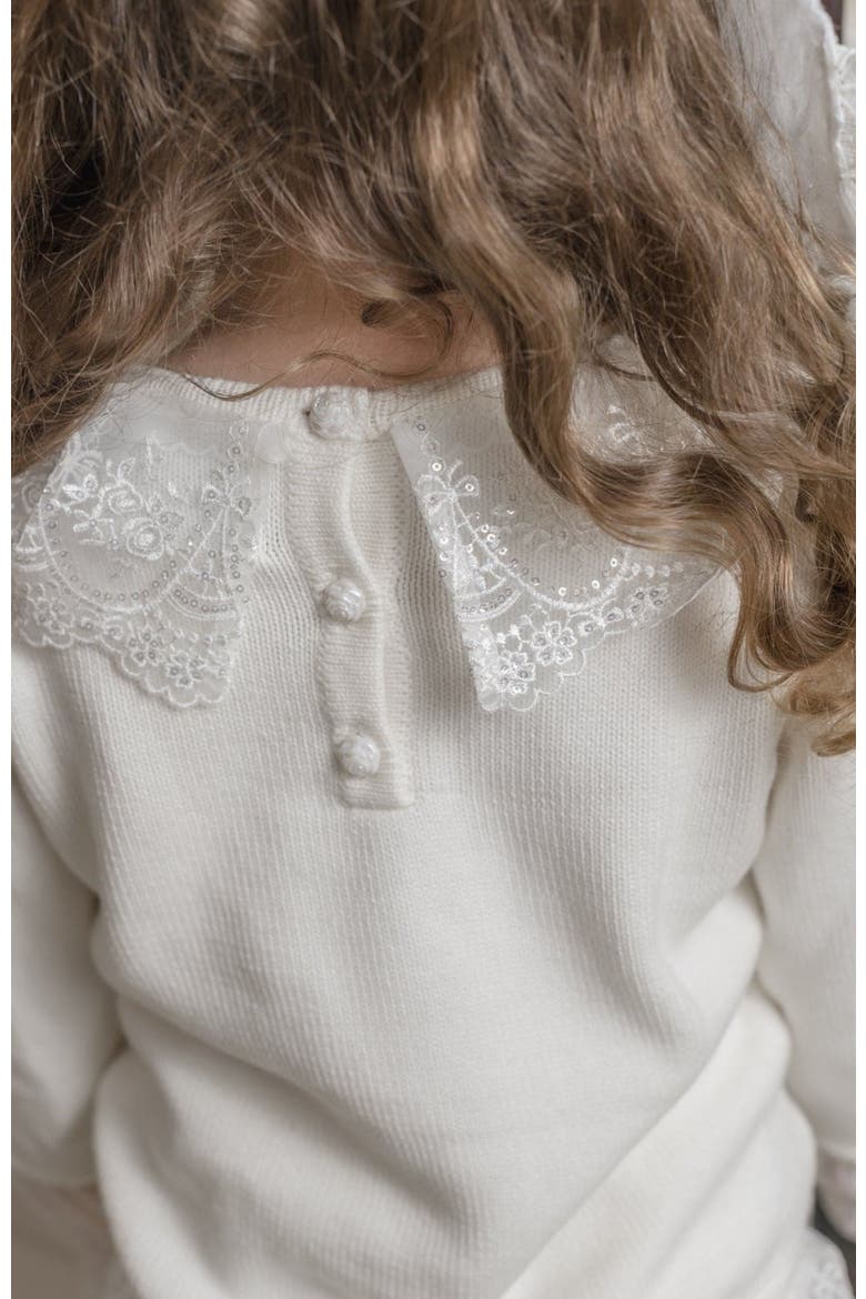 Emma Cotton and Lace Top and Shorts Set, Alternate, color, White