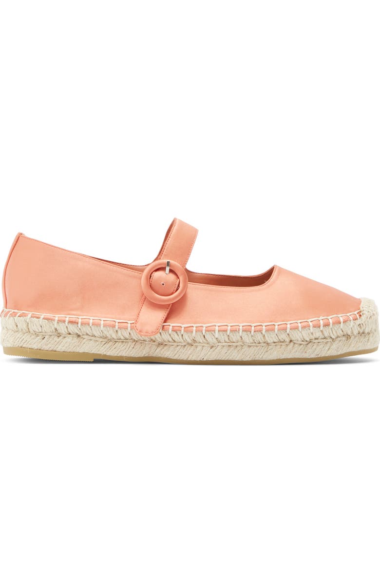 Jeffrey Campbell Ariele Mary Jane Espadrille, Alternate, color, Pastel Orange Satin