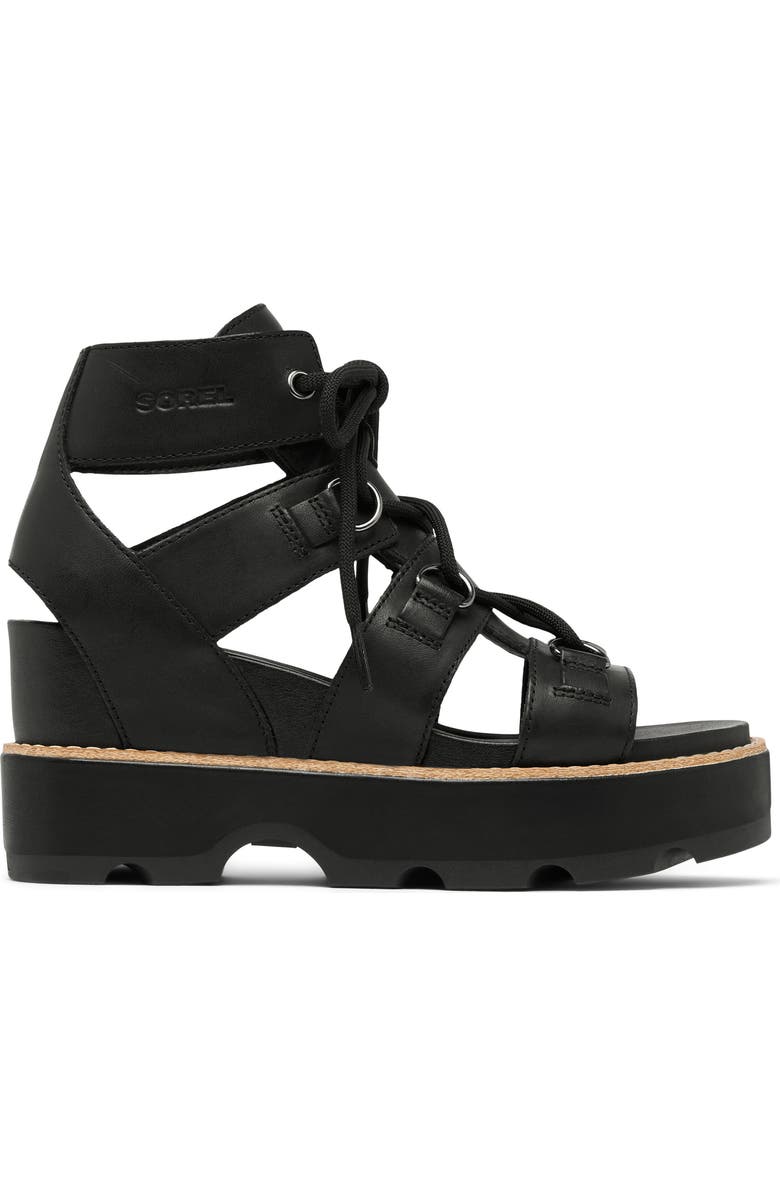 SOREL Joanie IV Lace Wedge Sandal, Alternate, color,