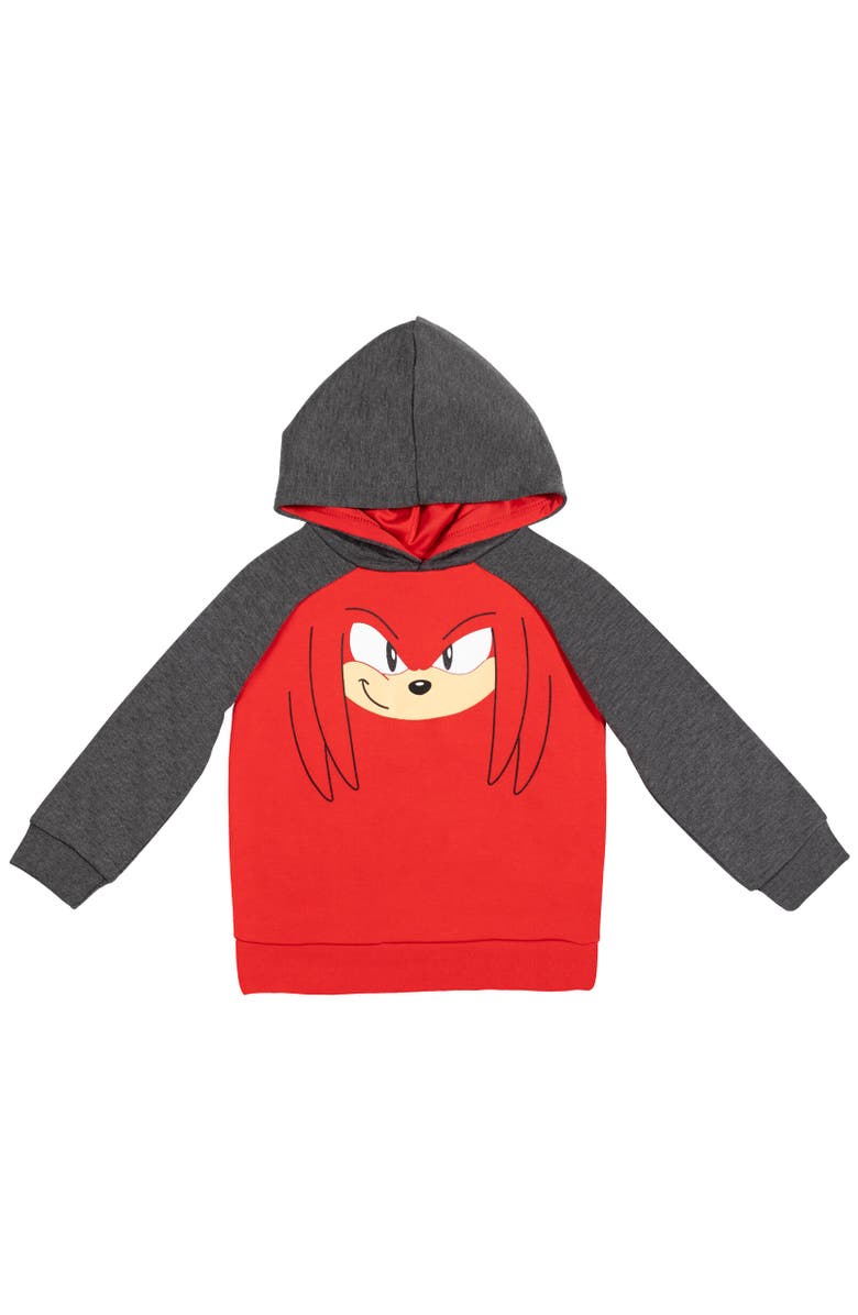 SEGA Sonic the Hedgehog Pullover Hoodie, Main, color, Knuckles Red