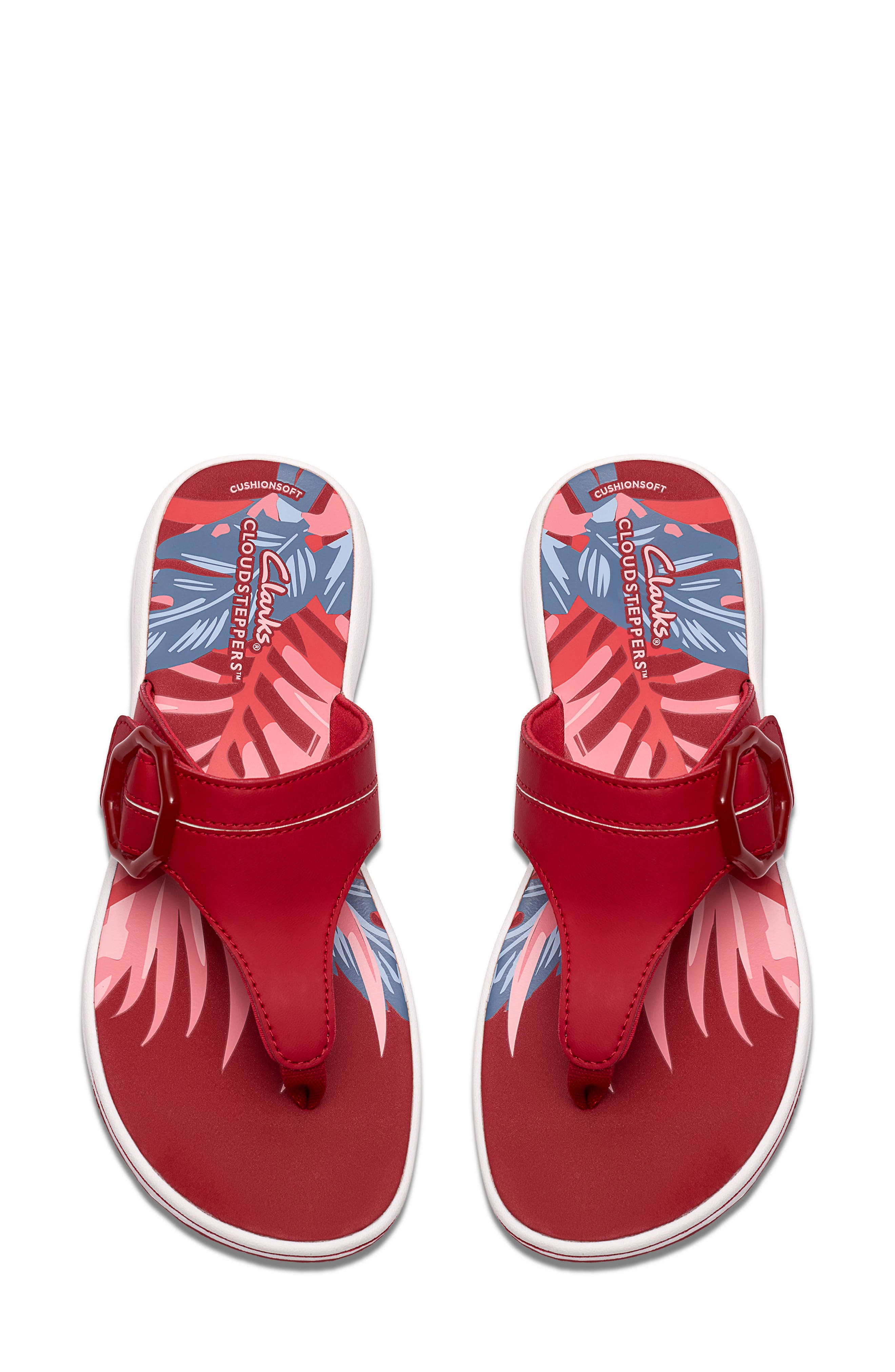 Breeze Cove Flip Flop, Alternate, color, CHERRY