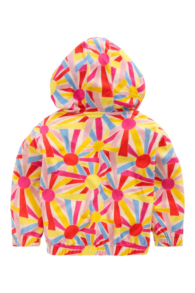 Kids' Relaxed Fit Cotton Blend Terry Cover-Up Hoodie, Alternate, color, SOFT IVORY SUNBURST