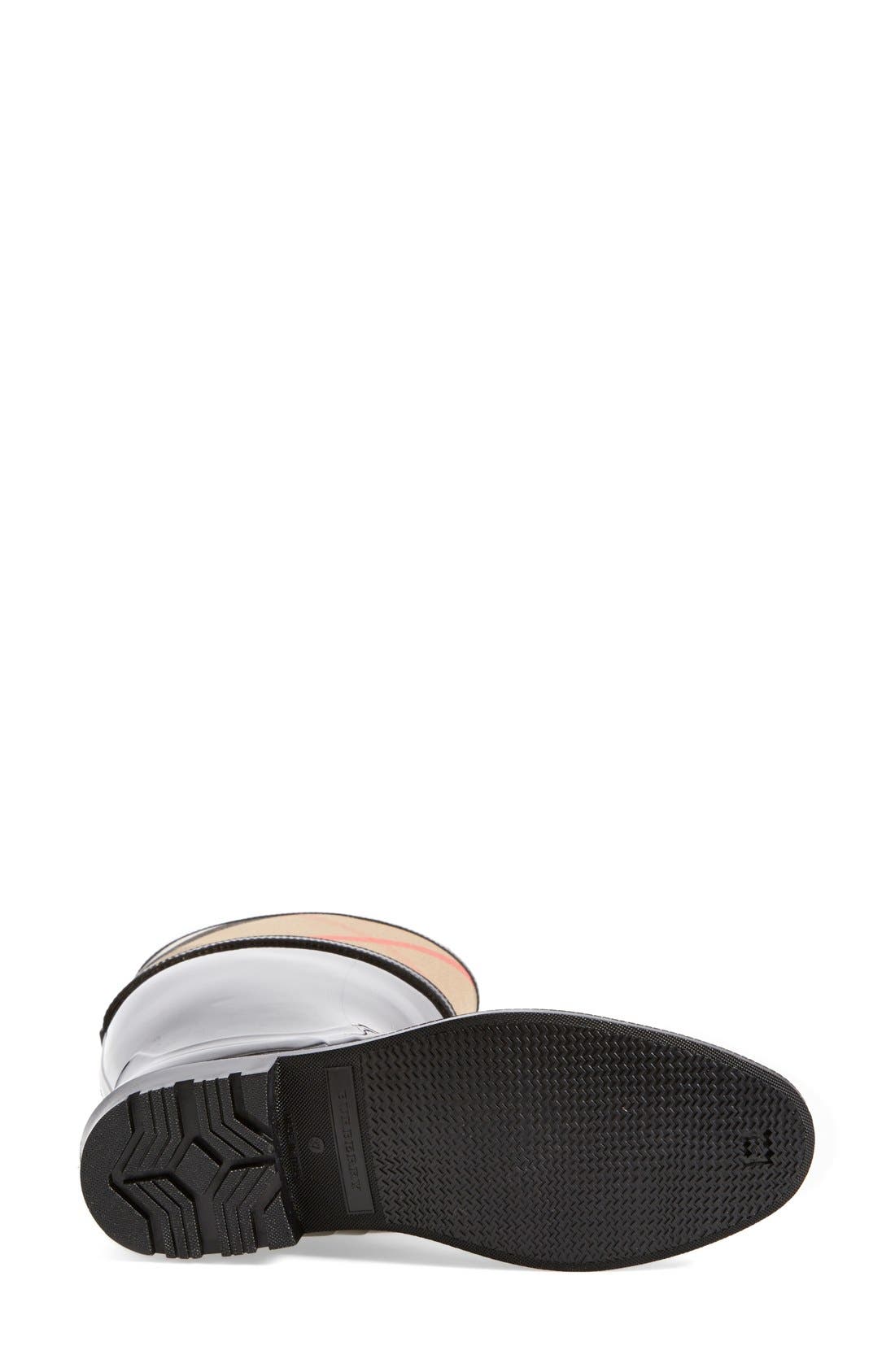 Burberry Crosshill Rain Boot, Alternate, color, 