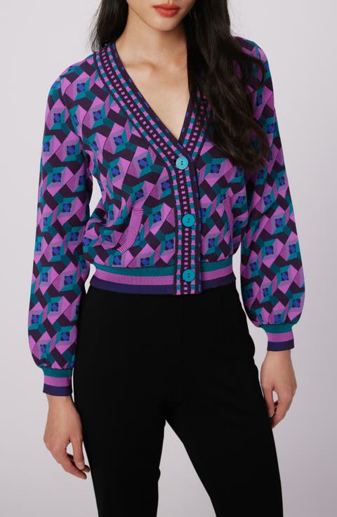 Bryant Geo Print Cardigan