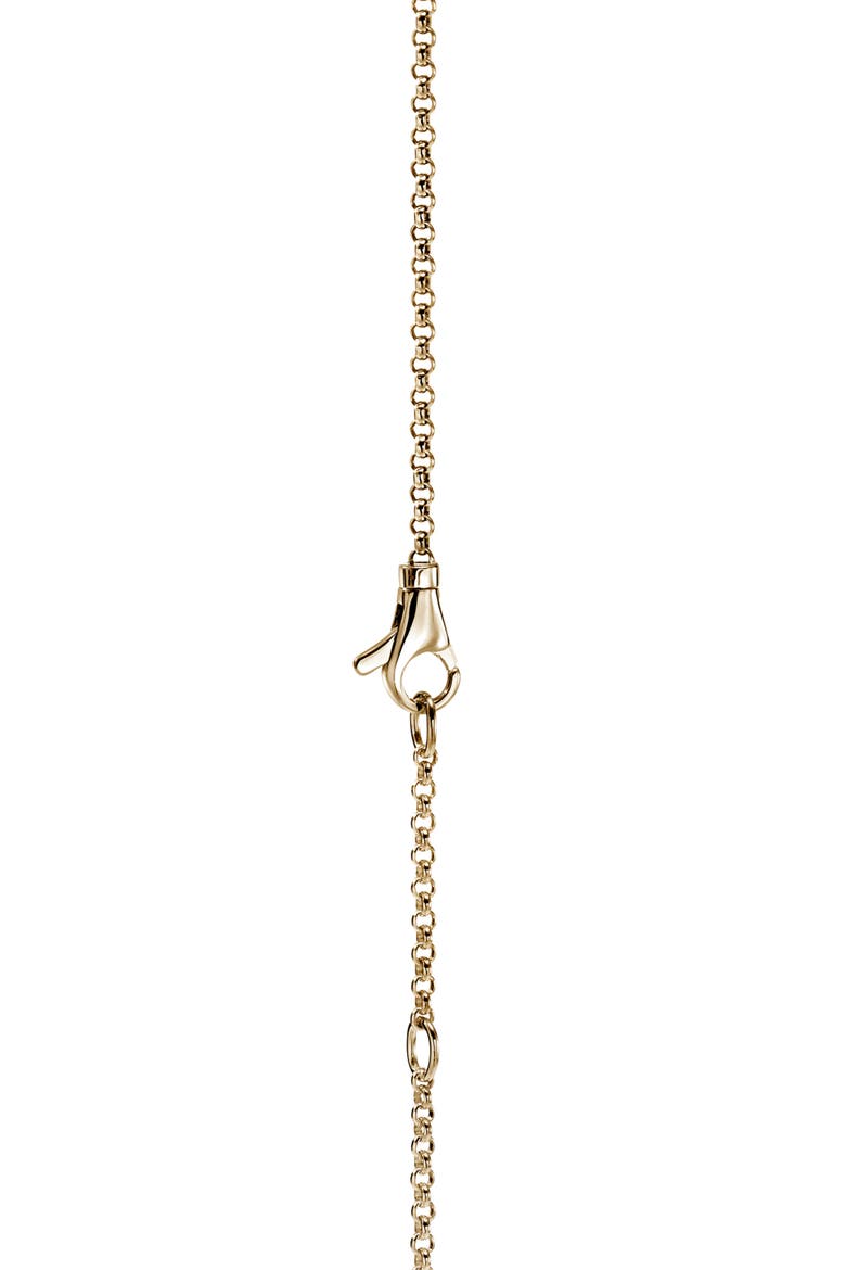 Icon Link Pavé Diamond Pendant Necklace, Alternate, color, GOLD
