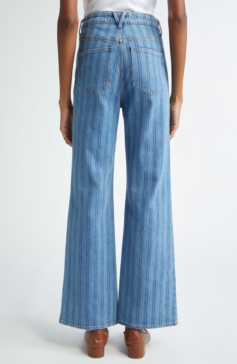 Veronica Beard Crosbie High Waist Wide Leg Jeans, Alternate, color,