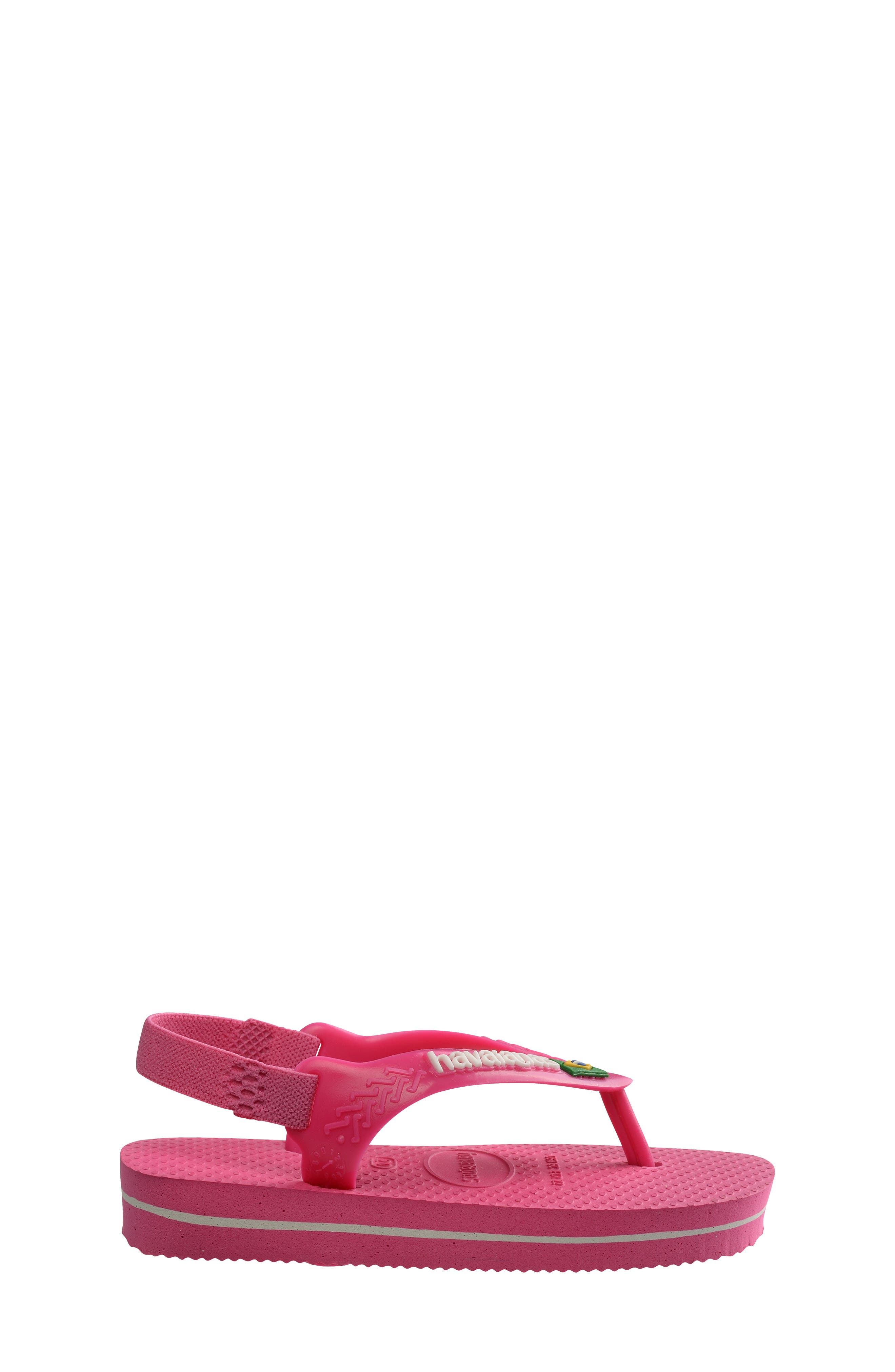 Baby Brazil Flip Flop, Alternate, color, ROSE GUM/ ROSE GUM