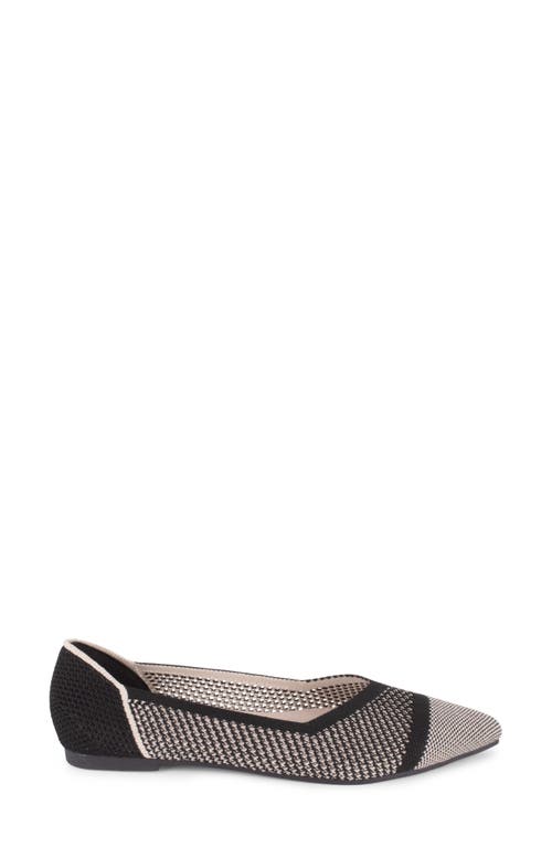 Tahari Antigua Knit Pointed Toe Flat In Multi