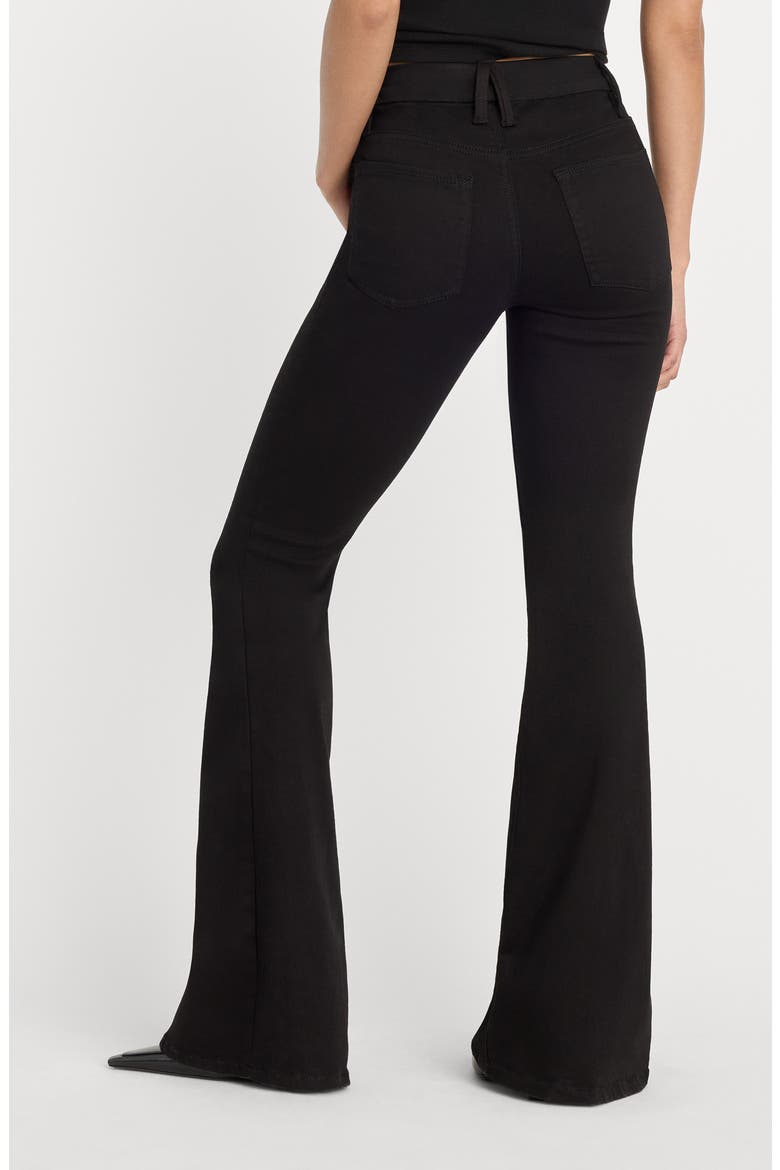 Good Leg High Waist Flare Jeans, Alternate, color, BLACK001
