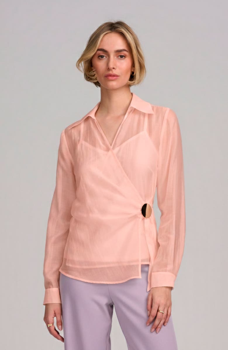 ELLE Collection Hardware Shirt, Main, color, Blush