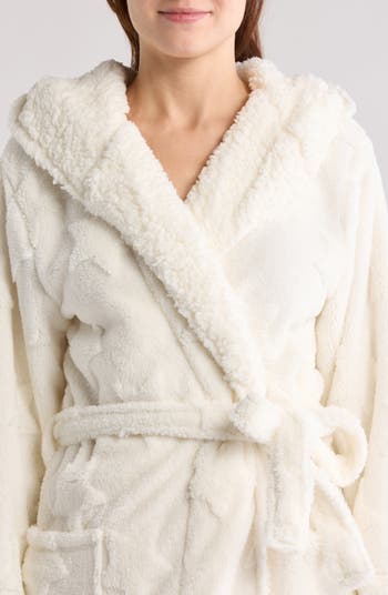 Cozy Plush Fleece Hooded Robe