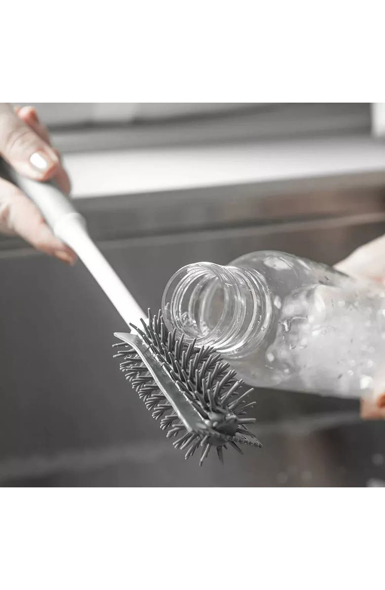 OU Multipurpose Ergonomic Flexible Bottle Brush, Alternate, color, White