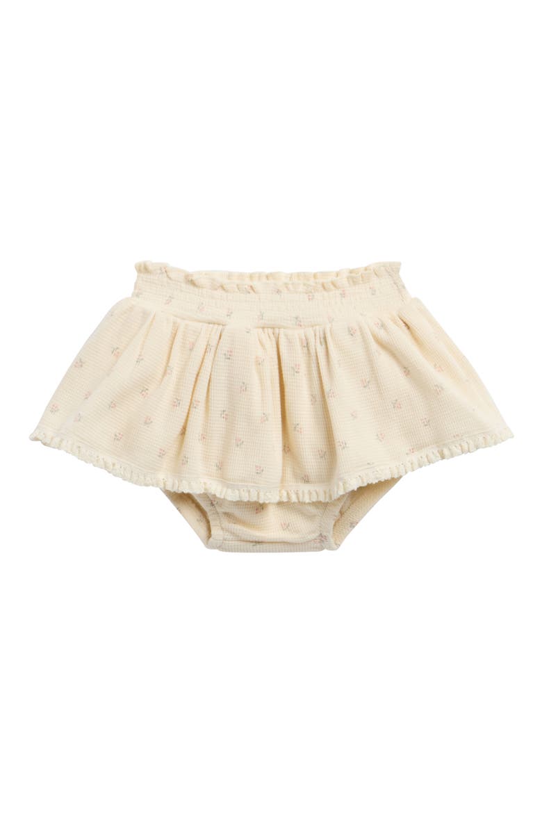 Waffle Skirted Bloomers, Main, color, NATURAL