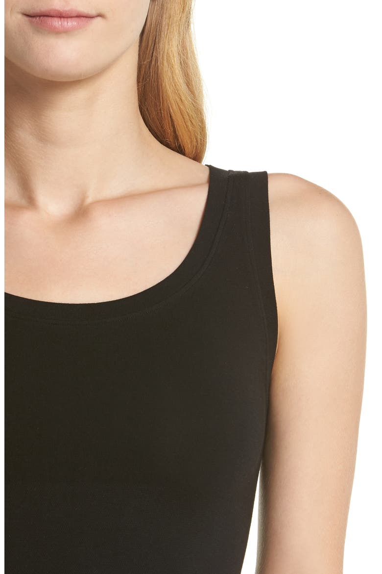 Scoop Neck Shaping Tank, Alternate, color, BLACK