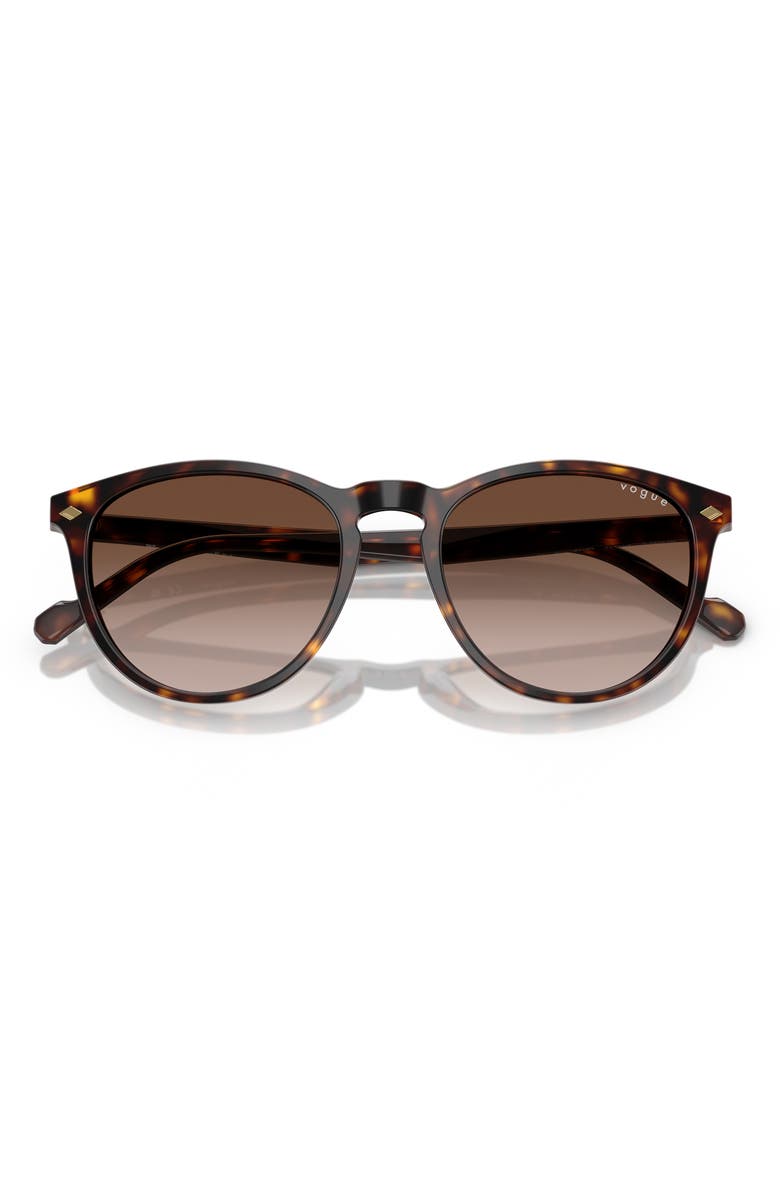 VOGUE 53mm Phantos Sunglasses, Alternate, color, Dark Havana
