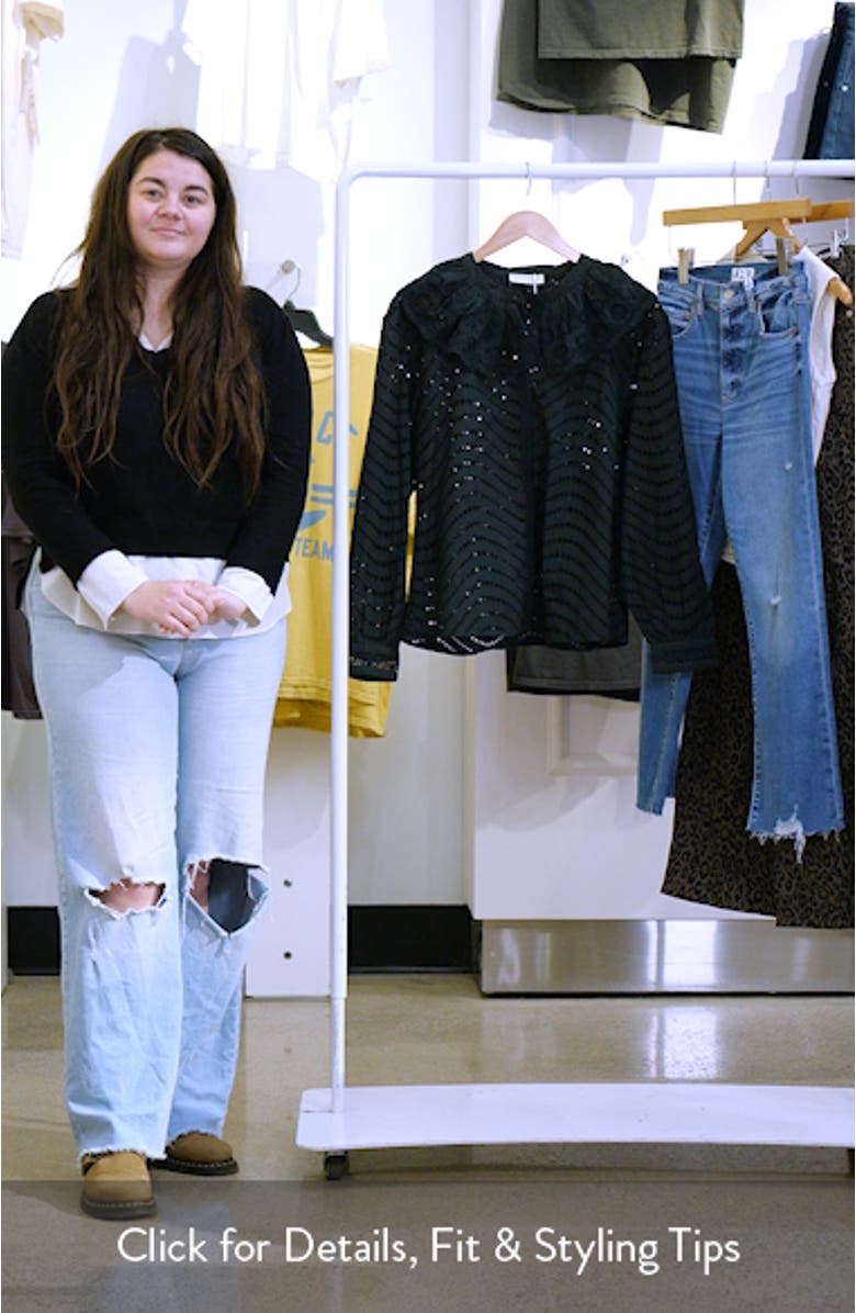 Fia Scallop Eyelet Ruffle Top, sales video thumbnail