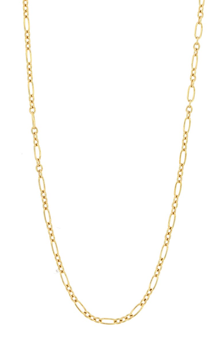 Bony Levy 14K Gold Figaro Chain Necklace, Main, color, 
