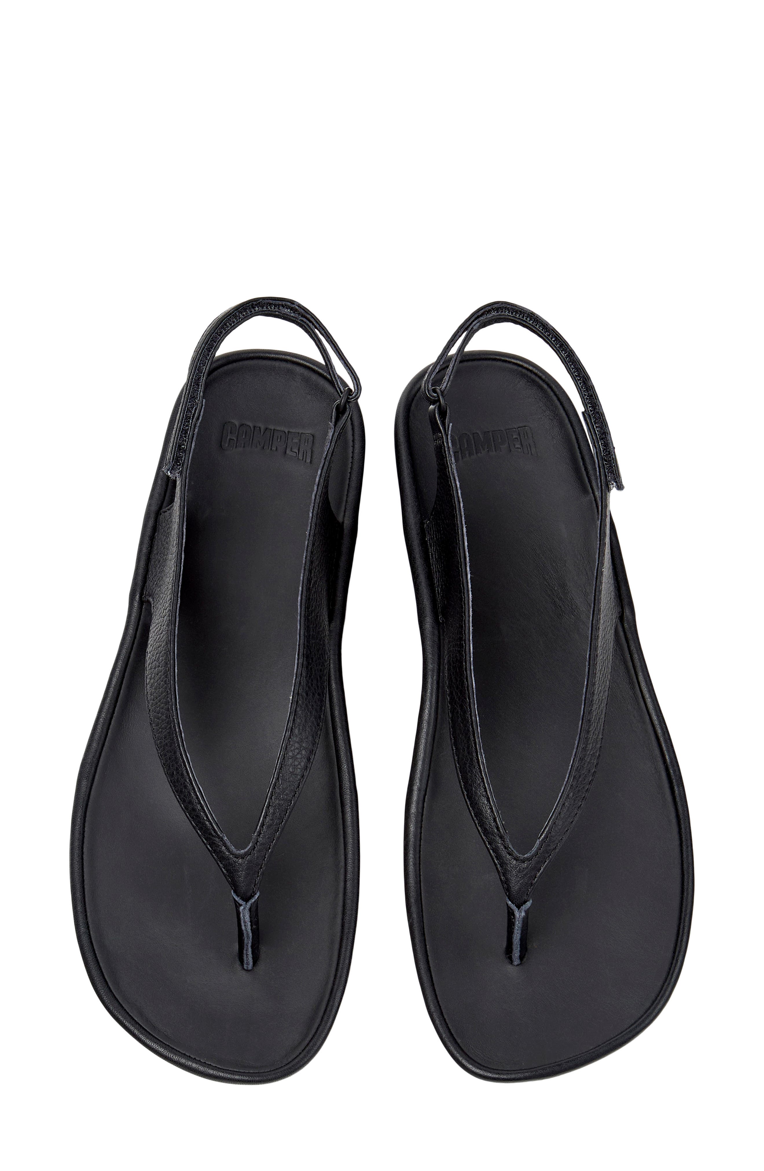 Camper Right Isla Slingback Sandal, Alternate, color, Black