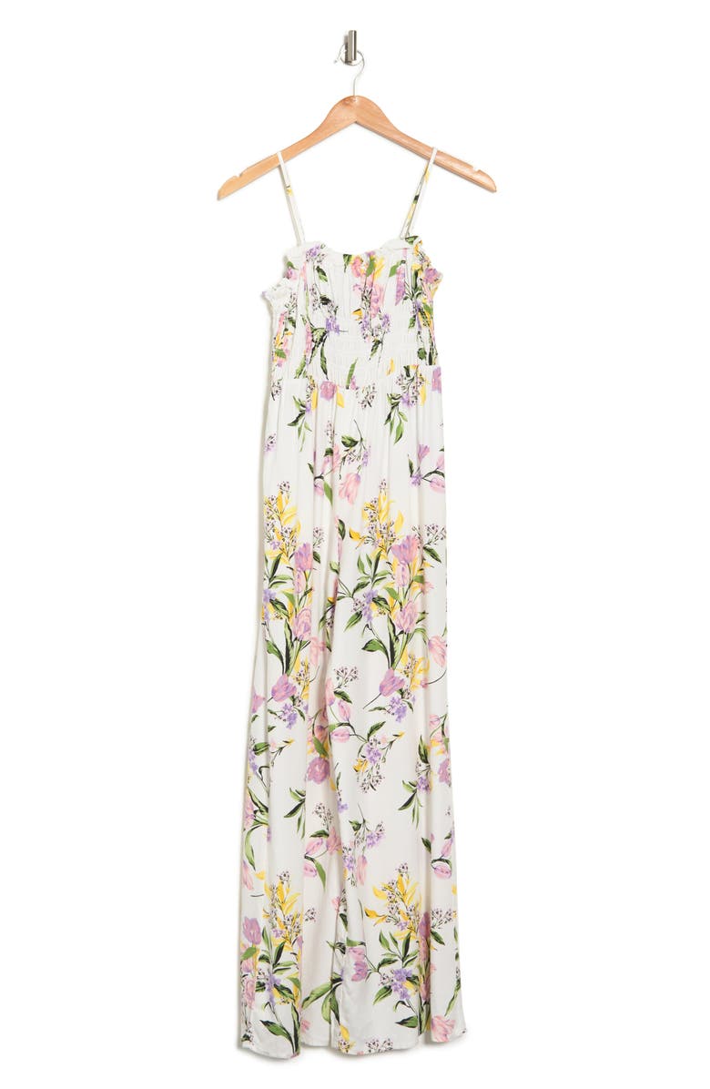 AFRM Smocked Maxi Dress, Alternate, color,