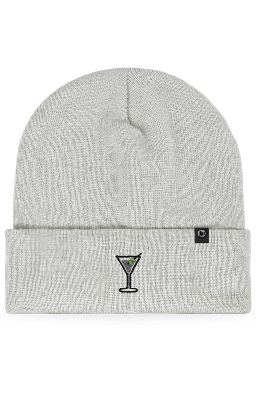 Dalix Martini Beanie Cap In Gray