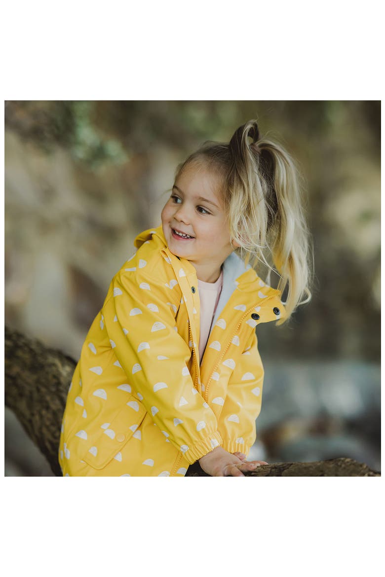 Kids' Sun Cloud Waterproof Raincoat, Alternate, color, YELLOW
