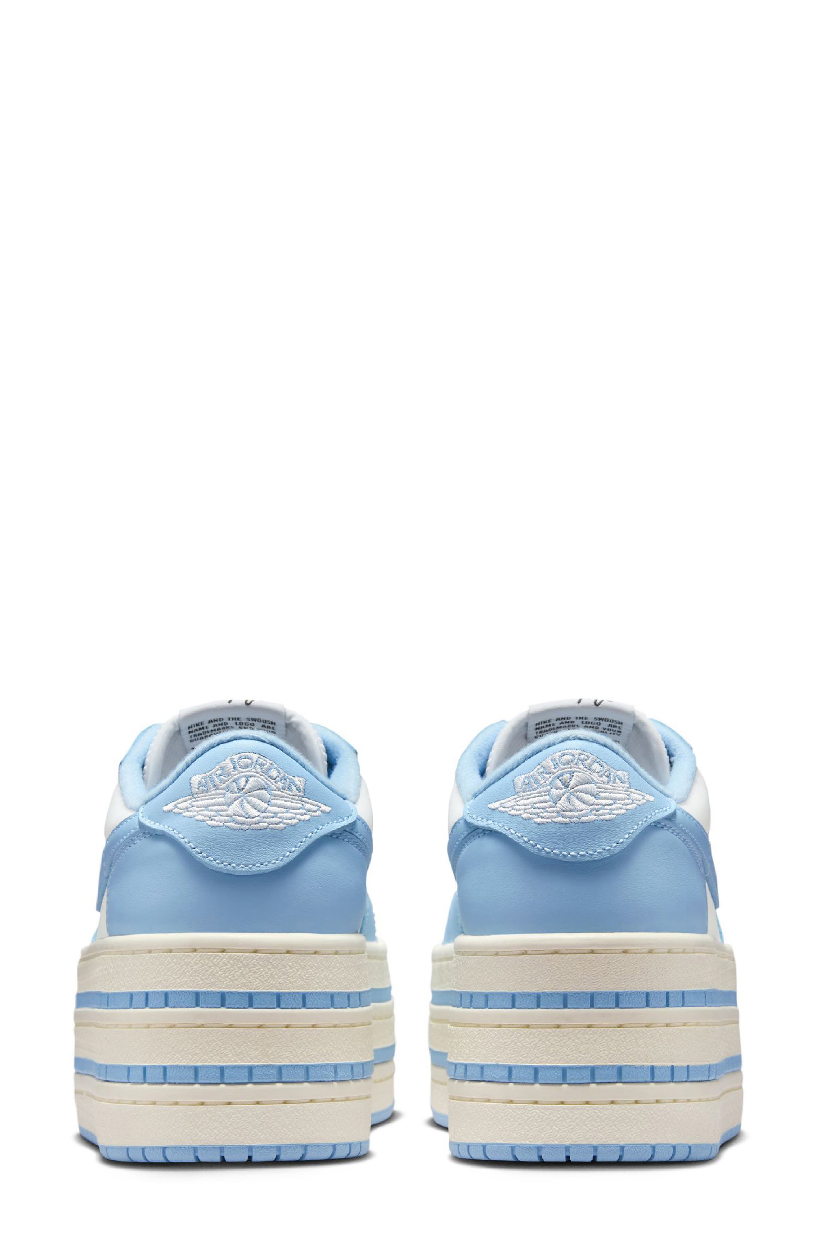 Jordan Air Jordan 1 Triple Platform Basketball Sneaker, Alternate, color, Psychic Blue/ Blue/ White