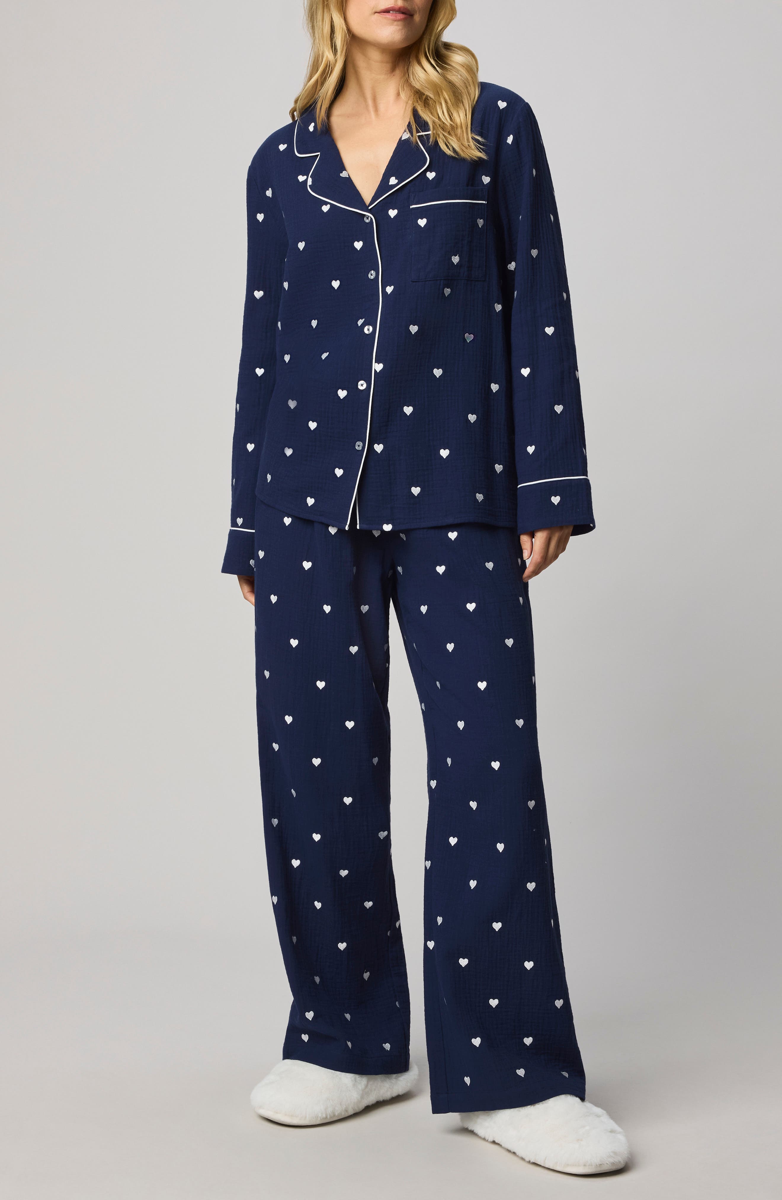 NAVY BLUE/ WHITE