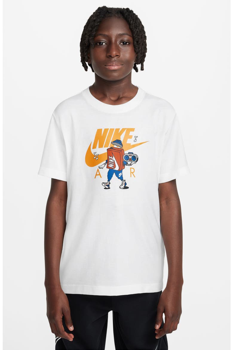 Kids' Boxy 2 Graphic T-Shirt, Main, color, 100 WHITE