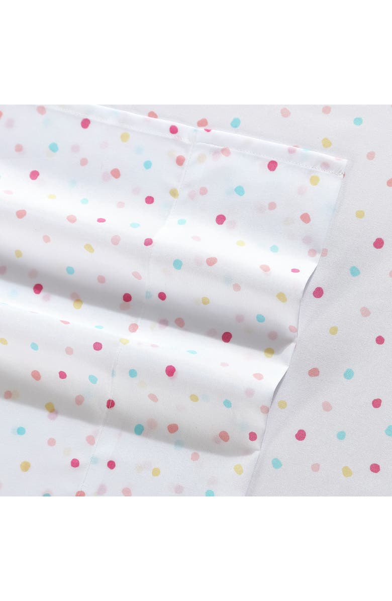 Laura Ashley Confetti Dot Print Sheet Set, Alternate, color, Pastel Pink
