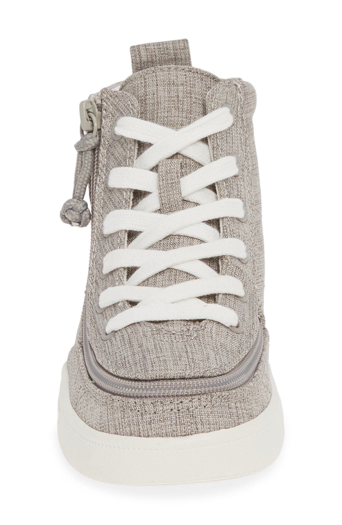 BILLY Footwear Kids' Classic Lace High Top Sneaker, Alternate, color, Grey Jersey Linen