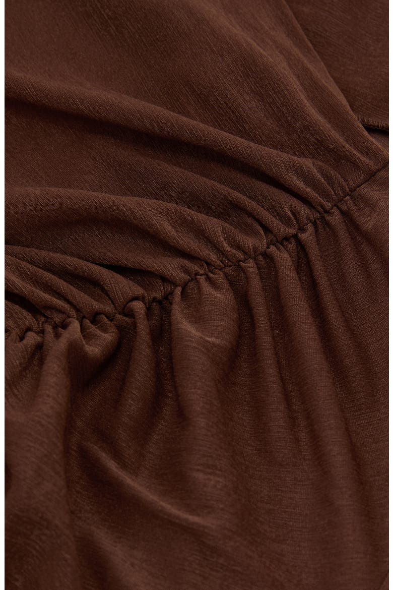 Robyn Ruched Long Sleeve Top, Alternate, color, MOCHA BROWN