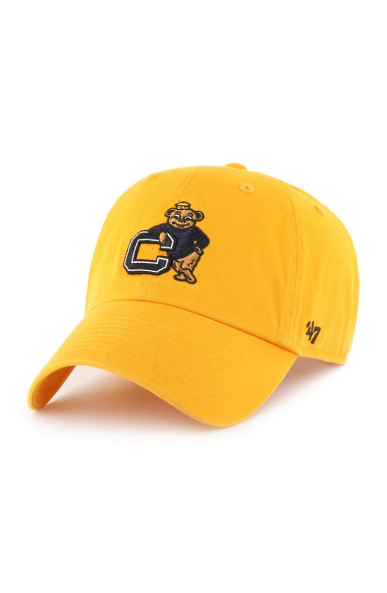 '47 Men's '47 Gold Cal Bears Vault Clean Up Adjustable Hat, Main, color, 