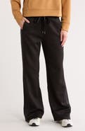 DKNY Faux Leather Trim Scuba Pants