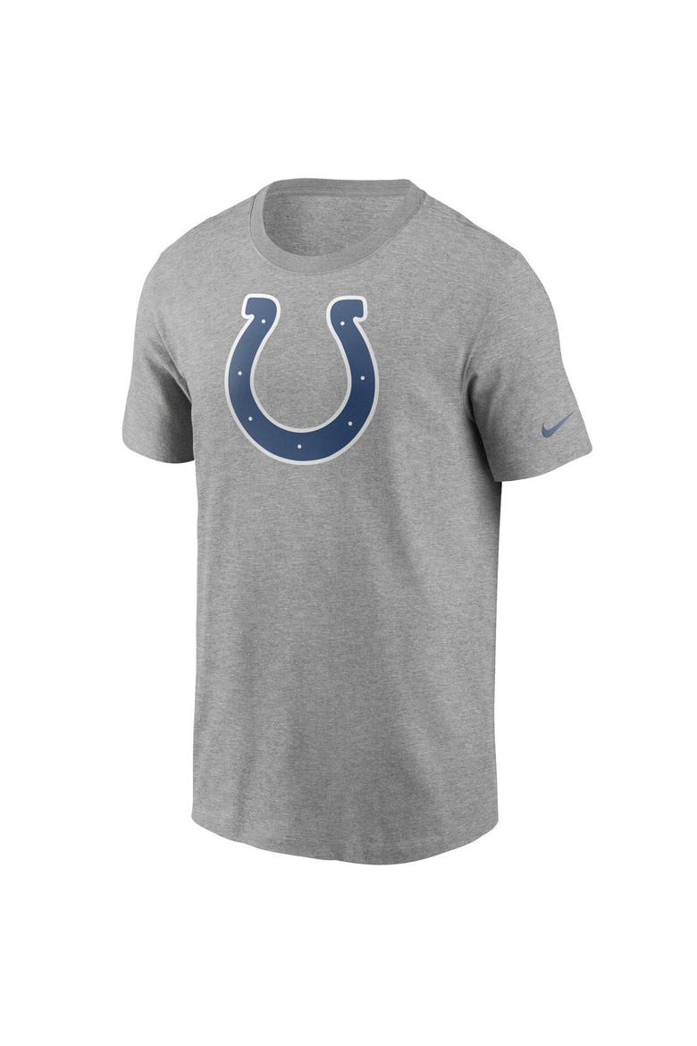 Men's Nike Heathered Gray Indianapolis Colts Primary Logo T-Shirt, Alternate, color, Heather Gray