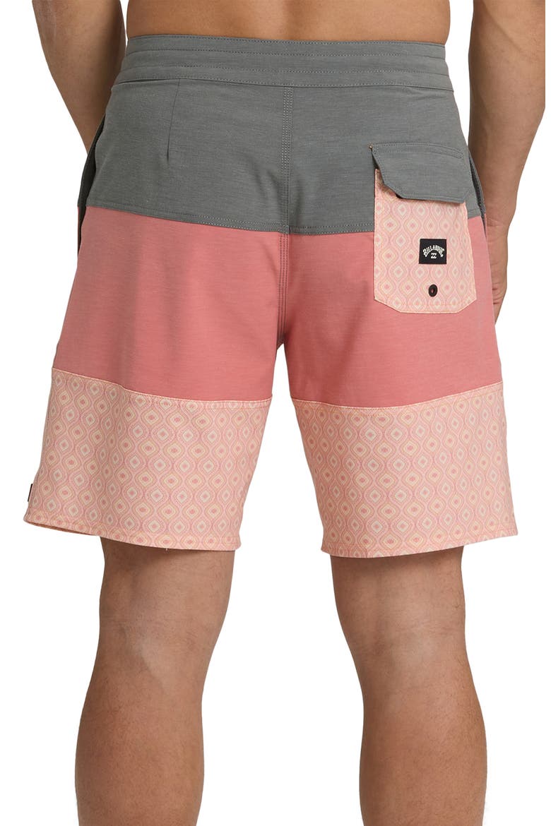 Tribong LT Board Shorts, Alternate, color, ASH ROSE