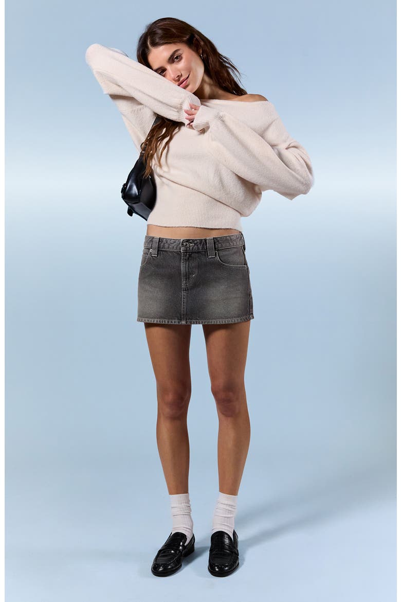 Nikita Piper Micro Miniskirt, Alternate, color, GRAY