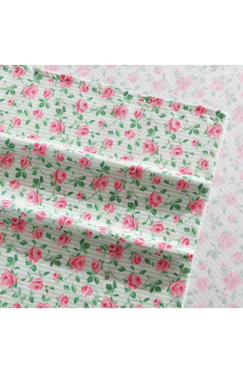 Betsey Johnson Flower Fun Sheet Set, Alternate, color, Pastel Green