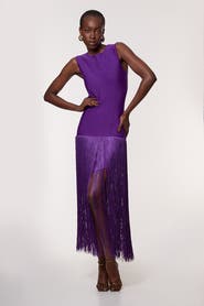 Karen Millen Tassel Hem Knitted Dress