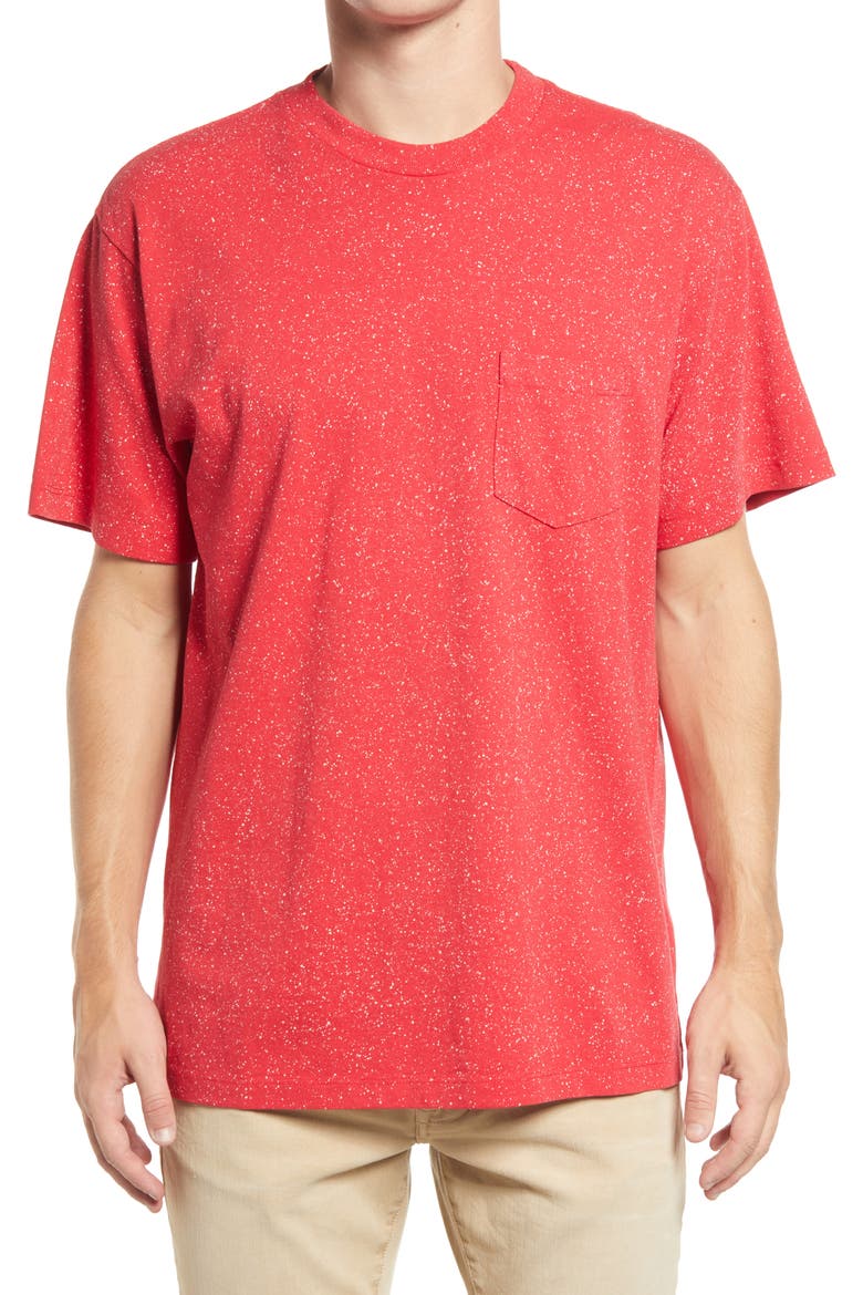 Men's Salt Wash Pocket T-Shirt, Main, color, CARDINAL