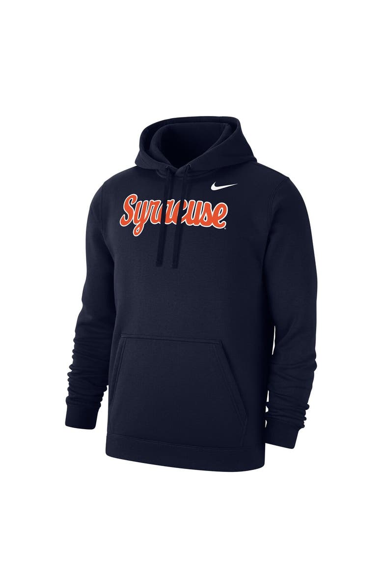Nike Men's Nike Navy Syracuse Orange Script Club Pullover Hoodie, Alternate, color, Navy