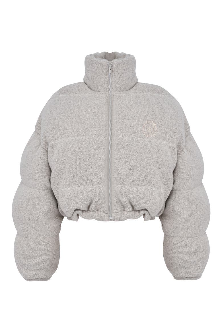 Pascal Knit Crop Puffer Jacket, Alternate, color, OPAL