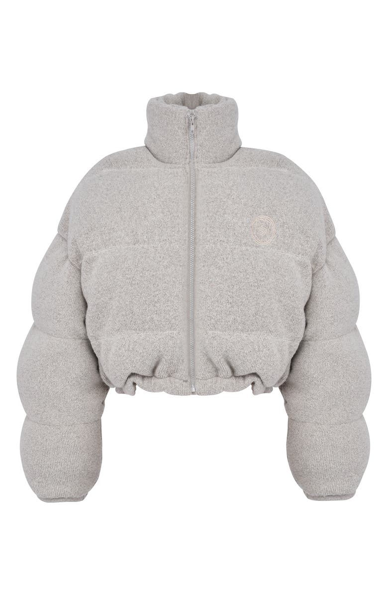 HOUSE OF CB Pascal Knit Crop Puffer Jacket, Alternate, color,