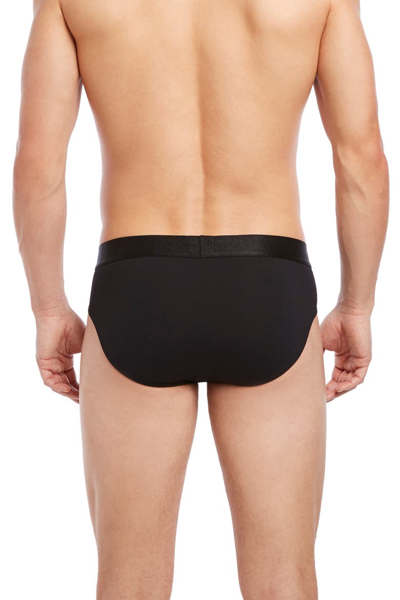 Electric No-Show Briefs, Alternate, color, BLACK