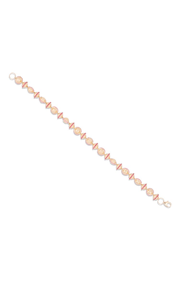 Campbell + Charlotte Revel Small Bead Bracelet, Alternate, color, Ruby, Pink Sapphire