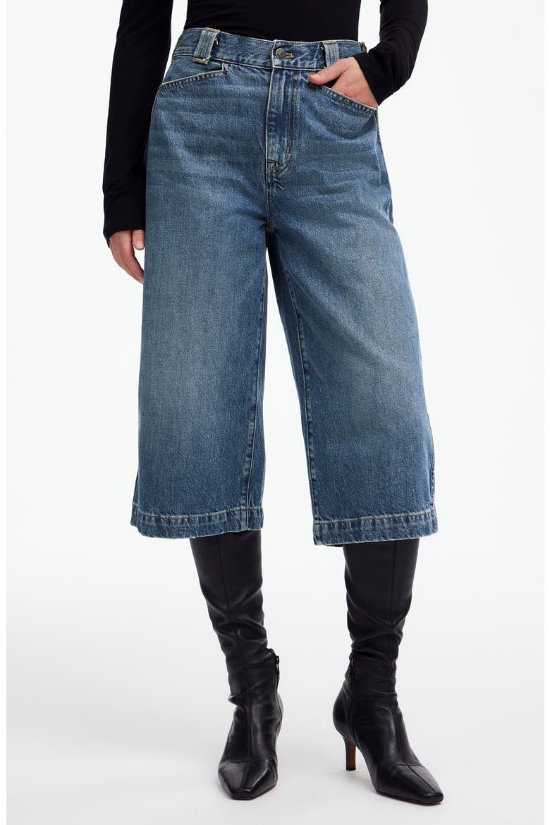 Denim Culottes, Main, color, CONCHO WASH