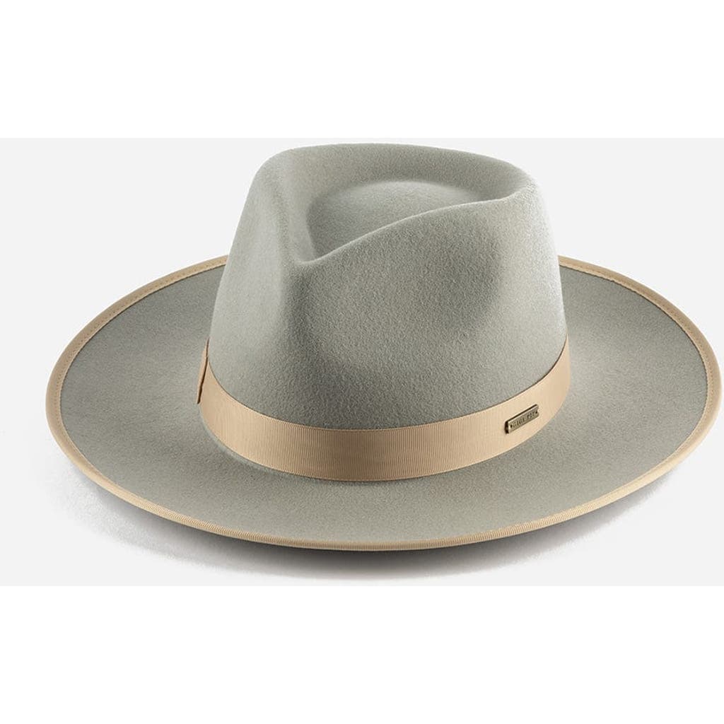 Gigi Pip Monroe Rancher Wool Fedora Hat In Light Grey