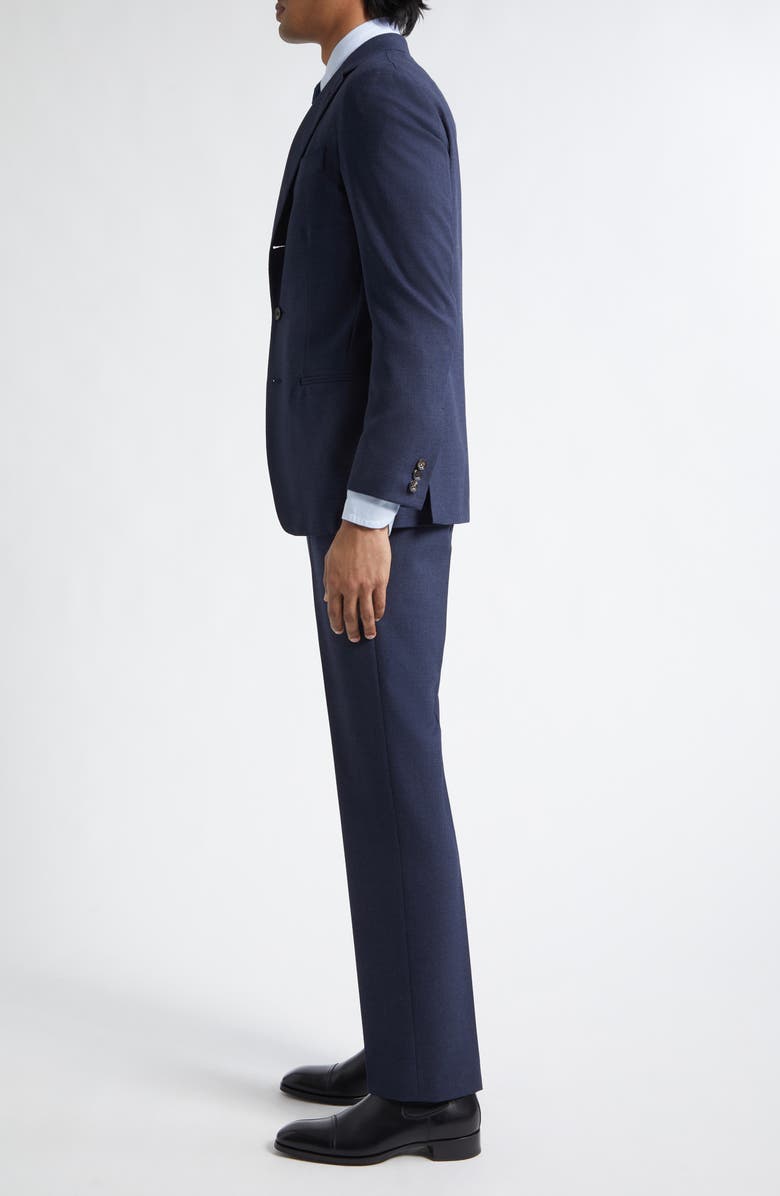 J. Mueser Waverly Indigo High Twist Virgin Wool Suit, Alternate, color, Slate Blue