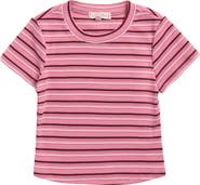Walking on Sunshine Kids' Stripe Crewneck T-Shirt