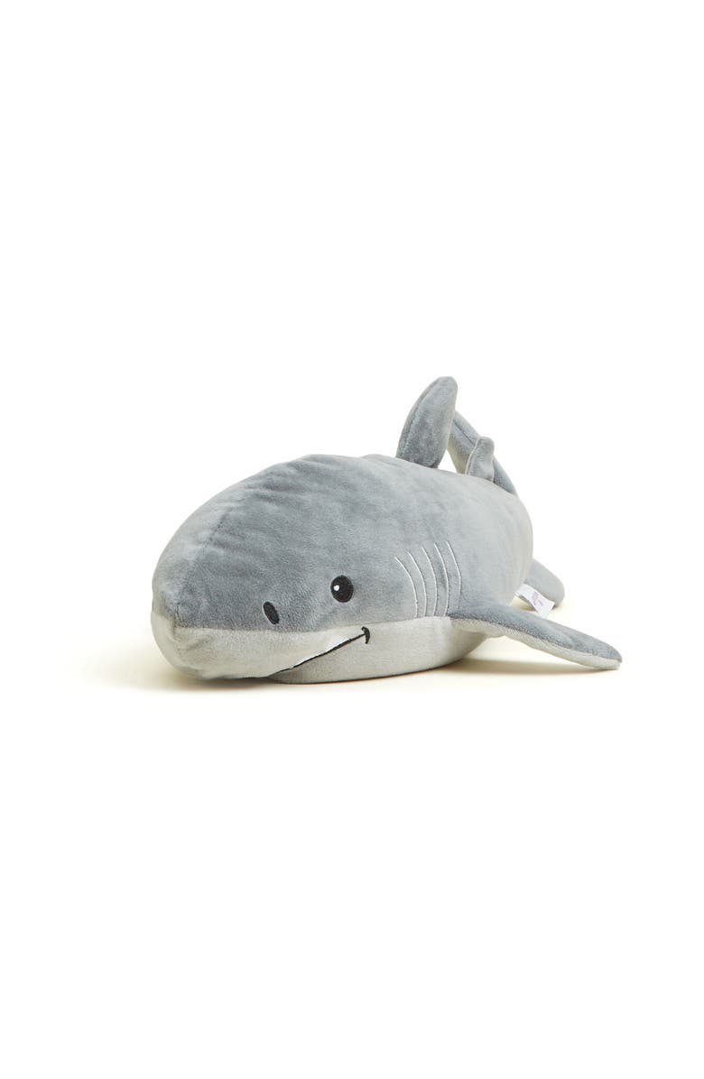 Warmies Shark Plush Toy, Main, color, Dark Gray